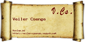 Veiler Csenge névjegykártya